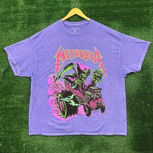 Metallica Worldwired Tour Heavy Metal Band Oversized T-Shirt Size L/XL
